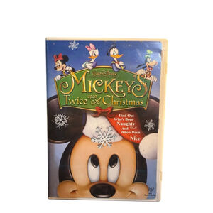 Disney Mickey's Twice Upon a Christmas DVD One Size Blue Red #354